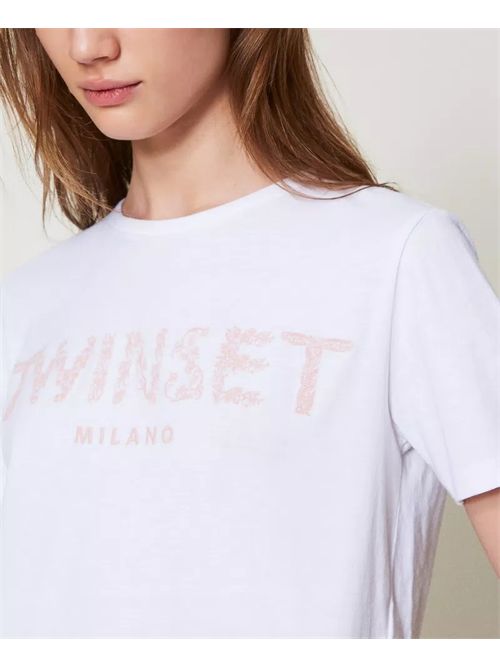 t-shirt woman white TWINSET | TT2042/12518